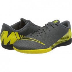 Chaussures de football NIKE pour homme, gris foncé/jaune vif/noir