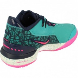 Chaussures de basket-ball LeBron NXXT Gen AMPD (FJ1566-300, Dusty Cactus/Midnight Navy/Fierce Pink/Green Strike)