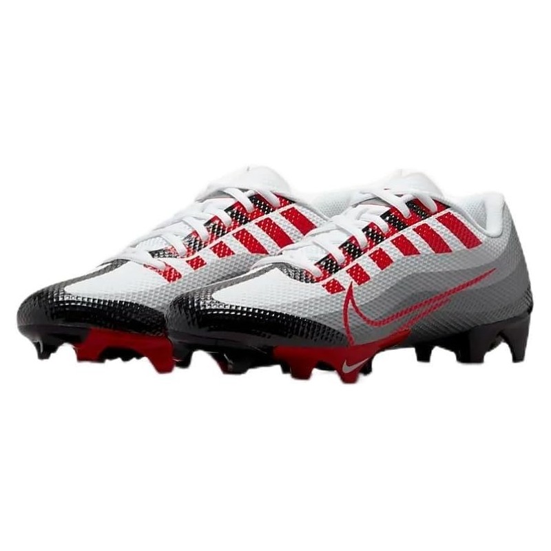 Chaussures à crampons Nike Vapor Edge Speed 360 pour homme « Dark Smoke Grey University Red »