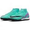 Chaussures de football montantes Nike Mercurial Superfly 9 Academy Turf (DJ5629-300, Hyper Turquoise/Noir/Blanc/Fuchsia Dream)