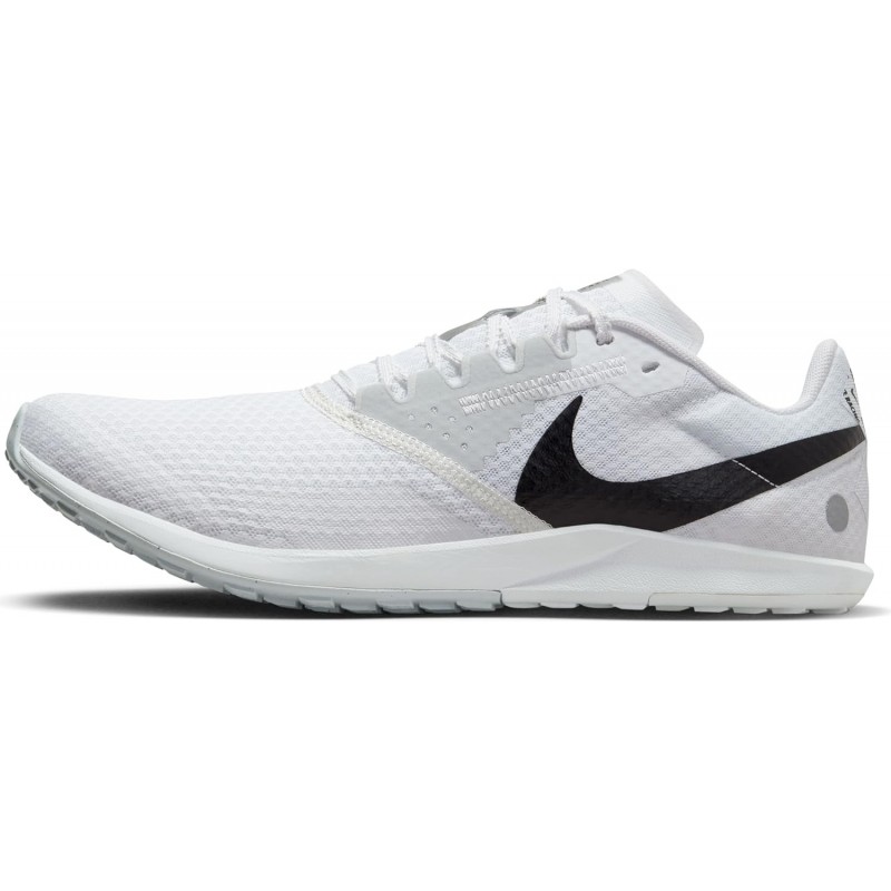 Chaussures de course sur route et cross-country Nike Rival Waffle 6 (DX7998-100, blanc/noir-platine pur)