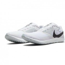 Chaussures de course sur route et cross-country Nike Rival Waffle 6 (DX7998-100, blanc/noir-platine pur)