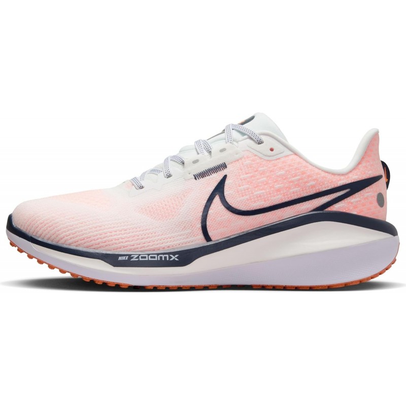 Chaussures de course sur route Nike Vomero 17 pour homme (FB1309-102, blanc sommet/orange total/blanc)