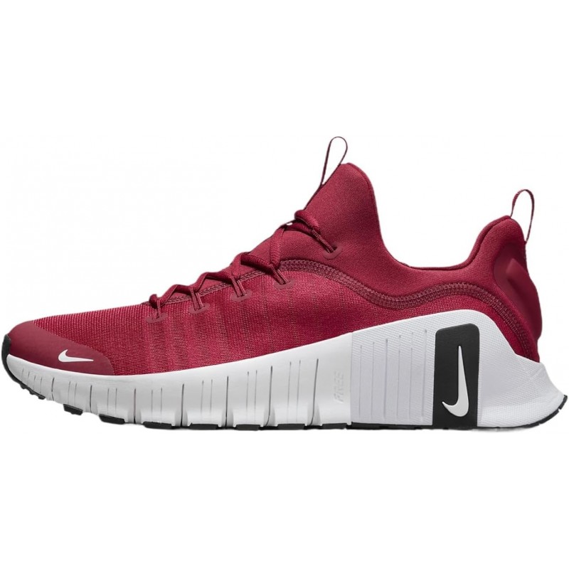 Chaussures d'entraînement Nike Free Metcon 6 (Team Bank) pour homme (HM3754-602, Team Crimson/Noir/Blanc)