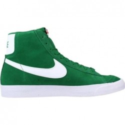 Chaussures de basket-ball Nike Blazer Mid 77 en daim vert blanc CI1172 301