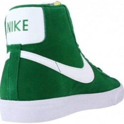 Chaussures de basket-ball Nike Blazer Mid 77 en daim vert blanc CI1172 301