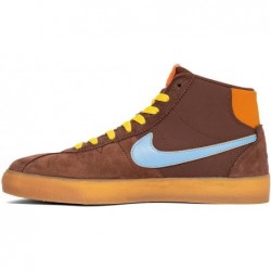 Nike SB Bruin High Top x Why So Sad? Baskets de skateboard pour homme Chaussures de basket-ball Chocolat clair