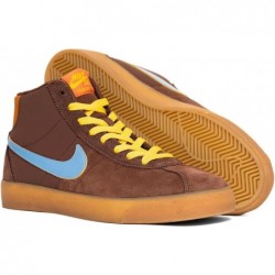 Nike SB Bruin High Top x Why So Sad? Baskets de skateboard pour homme Chaussures de basket-ball Chocolat clair