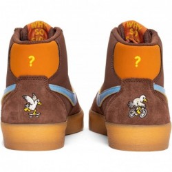 Nike SB Bruin High Top x Why So Sad? Baskets de skateboard pour homme Chaussures de basket-ball Chocolat clair