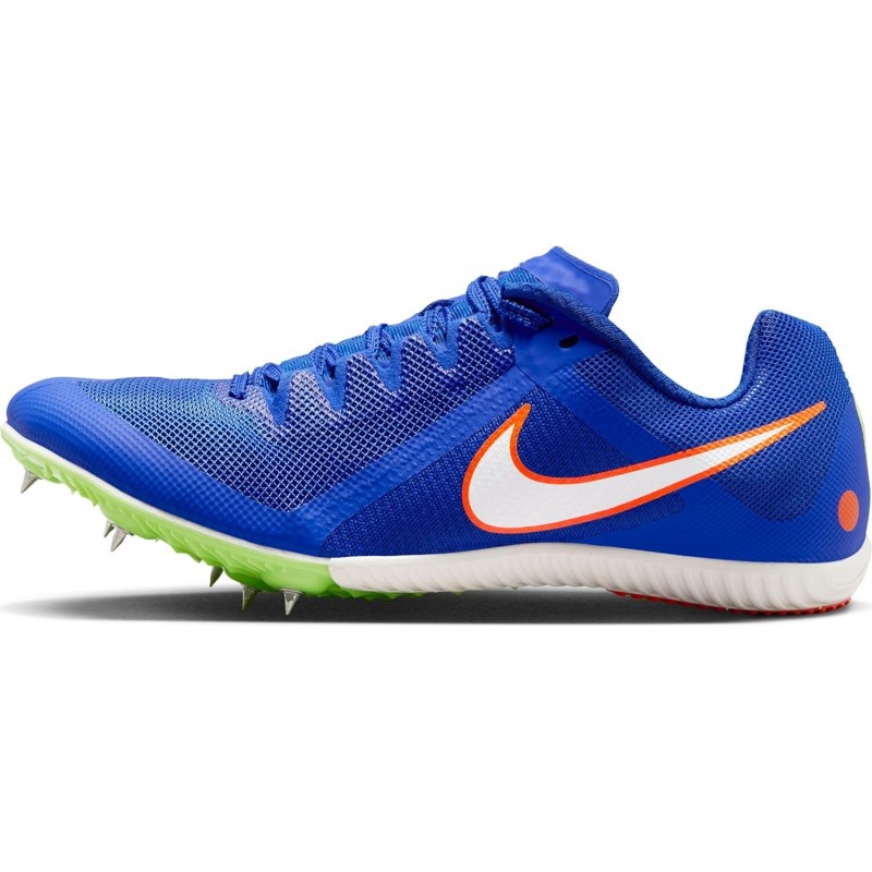 Chaussures à crampons Nike Rival Multi Track & Field Multi-Event Spikes DC8749-401 Bleu coureur/Orange sécurité/Blanc