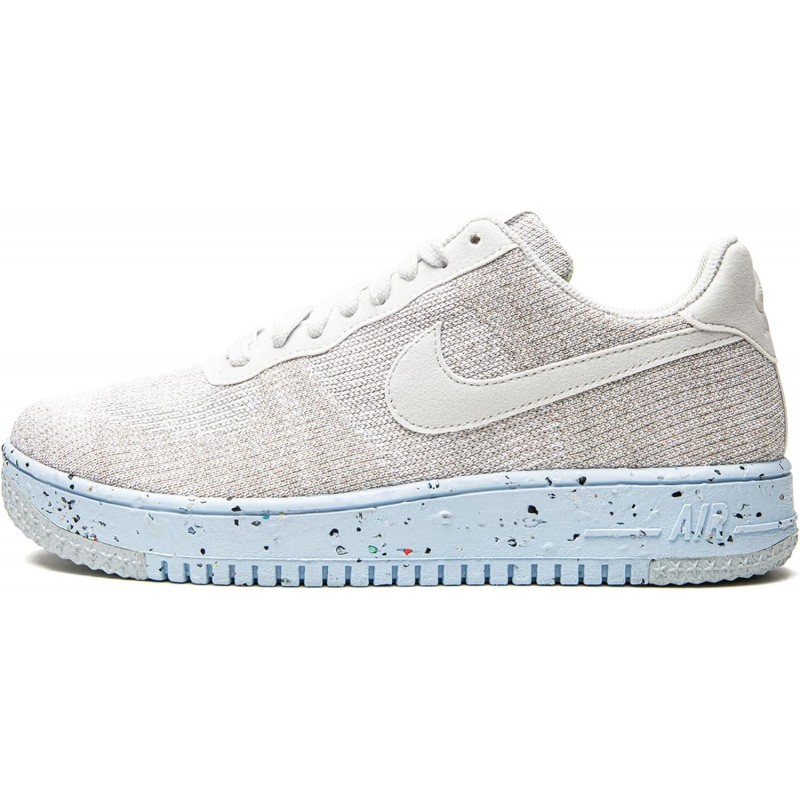 Chaussures de basket-ball Nike Air Force 1 Crater Flyknit pour homme, blanc/photon