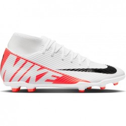 Nike Superfly 9 Club FG/MG, Alta pour homme, rouge cramoisi brillant, blanc et noir