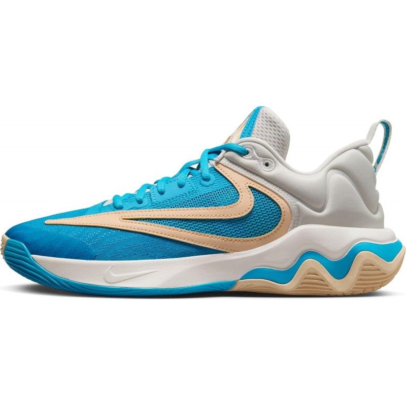 Baskets NIKE pour hommes, taille trois quarts, Phantom Blue Lightning Ice Peach