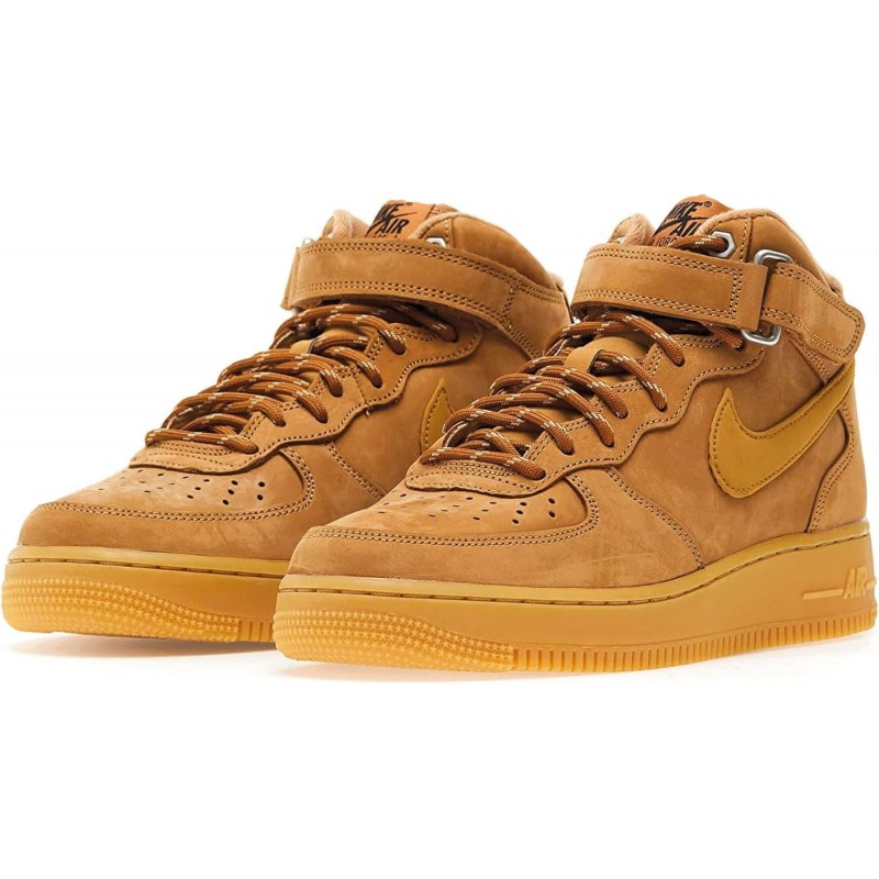 Baskets mode Nike Air Force 1 Mid QS pour homme, marron