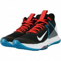 Chaussure de basket-ball Nike pour homme, noir, blanc, rouge chili, bleu verre, DK, gris fumé, rouge univ