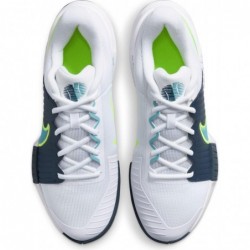 Chaussures de tennis pour terrain dur Nike GP Challenge Pro pour homme (FB3145-103, blanc/bleu marine/volt/turquoise denim)