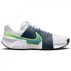 Chaussures de tennis pour terrain dur Nike GP Challenge Pro pour homme (FB3145-103, blanc/bleu marine/volt/turquoise denim)