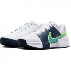 Chaussures de tennis pour terrain dur Nike GP Challenge Pro pour homme (FB3145-103, blanc/bleu marine/volt/turquoise denim)