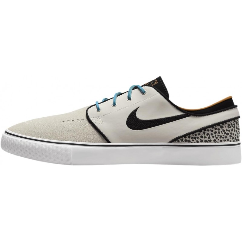 Chaussures de skate Nike SB Zoom Janoski OG+ Electric (FZ1234-001, Phantom/Noir/Céramique brillante/Bleu chlore)