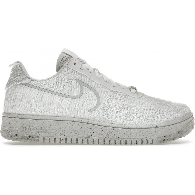 Chaussures de basket-ball Nike Air Force 1 Low Crater pour homme, blanc/blanc-sommet