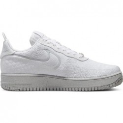 Chaussures de basket-ball Nike Air Force 1 Low Crater pour homme, blanc/blanc-sommet