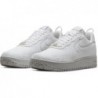 Chaussures de basket-ball Nike Air Force 1 Low Crater pour homme, blanc/blanc-sommet