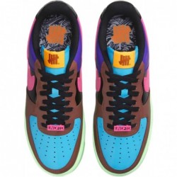 Chaussures Nike Air Force 1 Low x Undefeated pour homme (DV5255-200, marron faune/multicolore/rose prime)