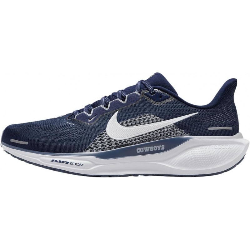 Chaussures de course sur route Nike Pegasus 41 pour homme (Dallas) (FZ5081-400, bleu marine/blanc/gris loup/blanc)