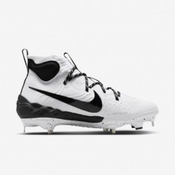 Chaussures de baseball Nike Alpha Huarache NXT pour homme (DJ6517-107, blanc/platine pur/noir)