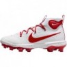 Chaussures de baseball Nike Alpha Huarache NXT MCS pour homme (DJ6519-106, blanc/rouge université)