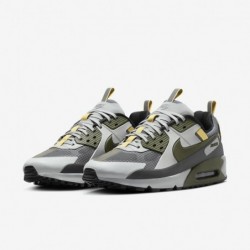 Chaussures Nike Air Max 90 Drift pour homme (FB2877-003, gris fumé clair/gris fer/or infini/cargo KHA)