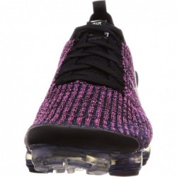 Nike Air Vapormax 3 Flyknit Baskets de course pour hommes AJ6900 Chaussures de sport (Black Racer Blue Fuchsia 007)