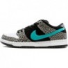 Nike SB Dunk Low Pro Elephant pour homme, gris moyen/noir/blanc/transparent