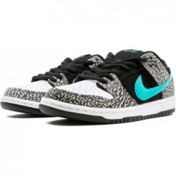 Nike SB Dunk Low Pro Elephant pour homme, gris moyen/noir/blanc/transparent