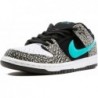 Nike SB Dunk Low Pro Elephant pour homme, gris moyen/noir/blanc/transparent