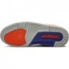 Nike Air Jordan 3 Retro Knicks pour homme, blanc/Old Royal University Ora