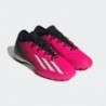 Chaussure de football adidas X SPEEDPORTAL.3 Turf unisexe, Team Shock Pink/Zero Metallic/Black