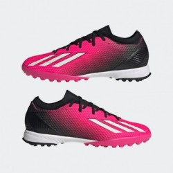 Chaussure de football adidas X SPEEDPORTAL.3 Turf unisexe, Team Shock Pink/Zero Metallic/Black