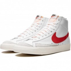 Baskets Nike pour hommes, blanc, rouge, bleu moyen, habanero