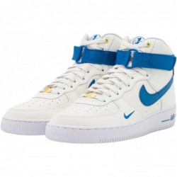 Baskets Nike AIR Force 1 HIGH SE pour femme, voile/bleu geai-blanc-or métallique