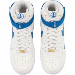 Baskets Nike AIR Force 1 HIGH SE pour femme, voile/bleu geai-blanc-or métallique