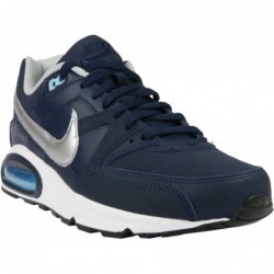 Nike Air Max Command Leather Baskets de course pour hommes 749760 Chaussures de sport (Obsidian Metallic Silver 401)